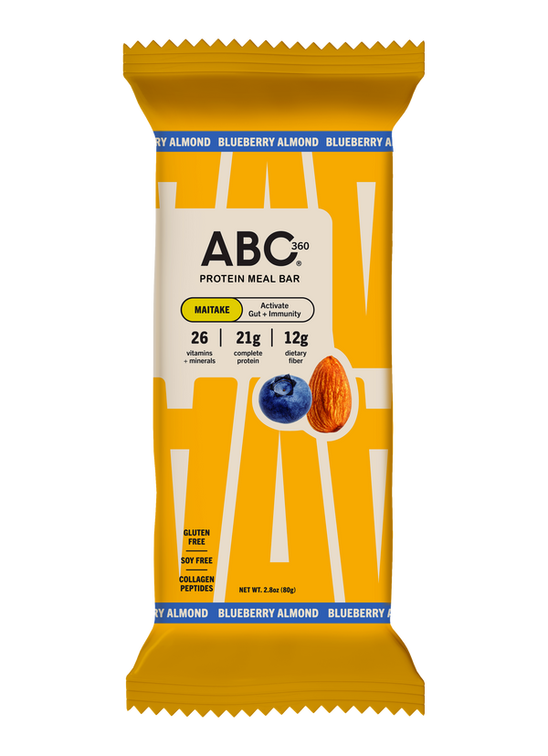 ABC 360® Blueberry Almond Protein Meal Bar, front of wrapper