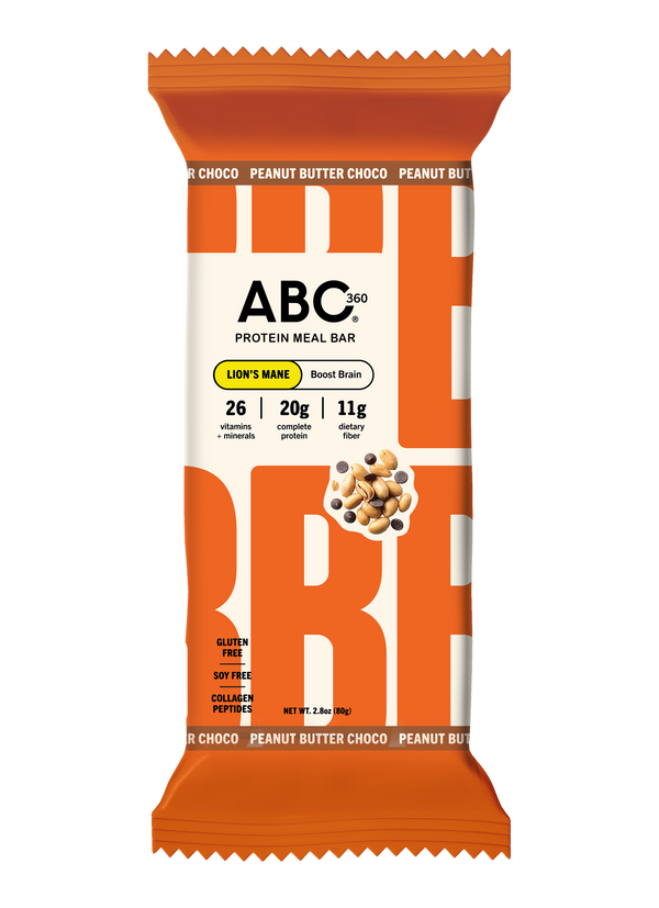 ABC 360® Peanut Butter Choco Protein Meal Bar, front of wrapper